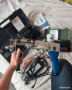 Pack complet tufting pistolet + tondeuse à mouton + tondeuse de finition 130 le tout