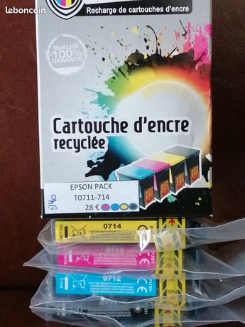 Pack Epson T0711-T0714 reconditionnées