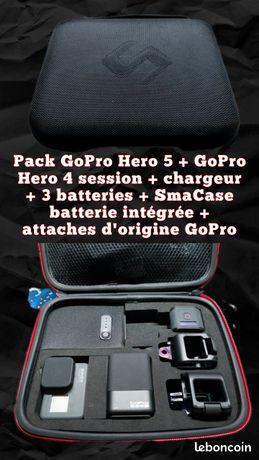 Pack GoPro Hero 5 et Hero 4 session