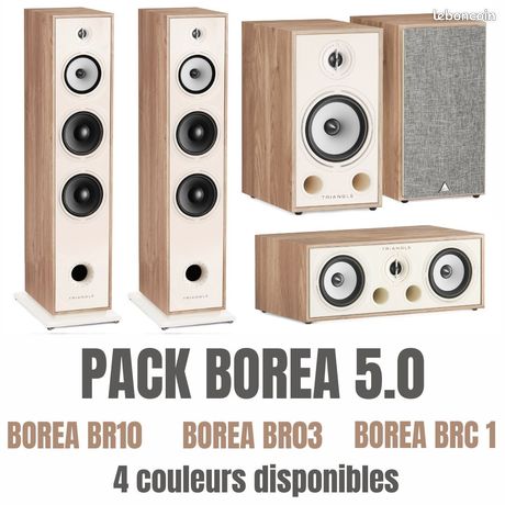 Pack Home Cinema 5.0 TRIANGLE BOREA BR10, BOREA BR03, BOREA BRC1 Produit et