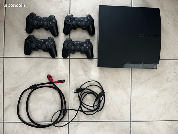 Pack PlayStation 3 Slim + 4 manettes + ~20 jeux