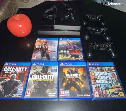 Pack PS4 + 6 JEUX + 3 Manette