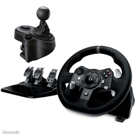 Pack Simracing Logitech G920 + pédalier + levier de vitesse + support