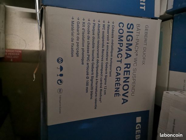 Pack bâti-support pour WC suspendu Renova Carénée Duofix Geberit