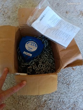 Palan à chaîne Tractel 500kg neuf