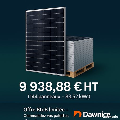 Palettes panneaux solaires OSDA TIER 1 2088 kWc 36 x 580W incluse