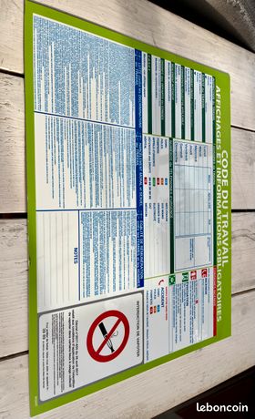 Pancarte Affichage obligatoire du Code du travail