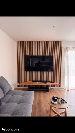 Panneau acoustique bois et feutrine