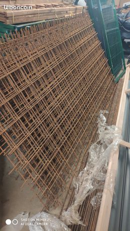 Panneau de dallage L. 2,40 x l. 1,2 m avec une maille 15 x 15 cm neuf