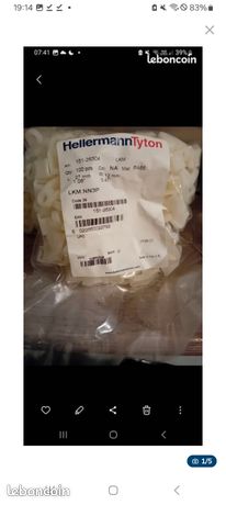 Paquets de 100 embase à visser hellermanntyton 27mmx12mm