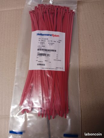 Paquets de 100 rilsans hellermanntyton 270mmx4.6mm