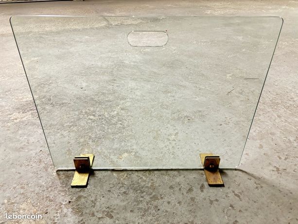 Pare feu cheminée en verre