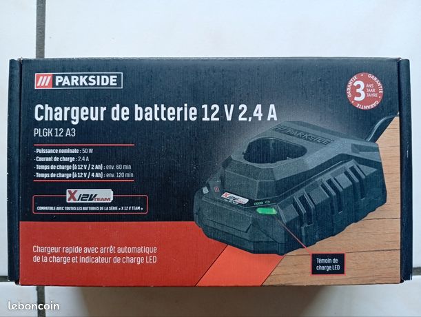 Parkside Chargeur de batterie 12 Volts Neuf