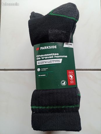 Parkside 5 paires de chaussettes de travail homme