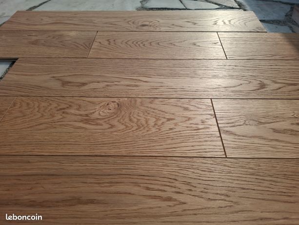 Parquet chêne semi massif couleur chêne blond doré