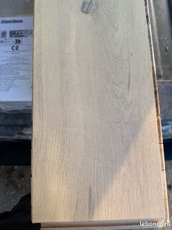 Parquet chêne lames large contrecollé