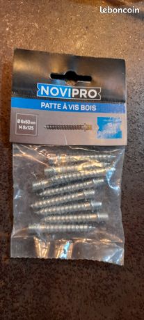 Patte à vis à bois 6x50 Novipro