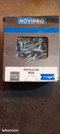 Patte à vis bois 6x40mm Novipro