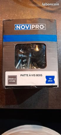 Patte à vis bois 6x60 Novipro