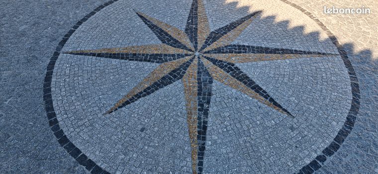 Pavage granit terrasse cour