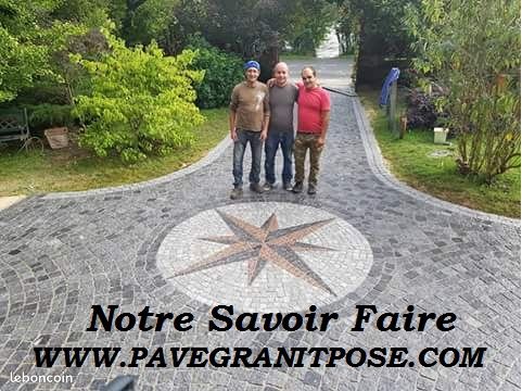 Pavé granit 10x10cm