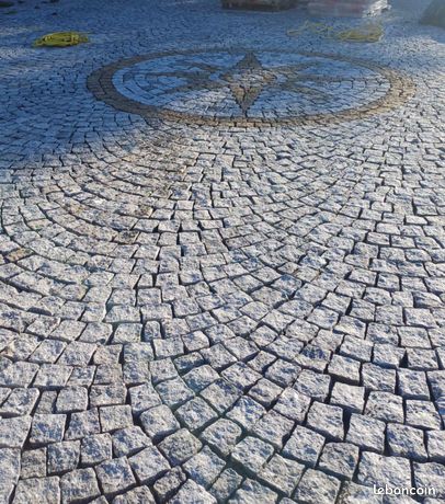 Pavé granit direct carrière + pose