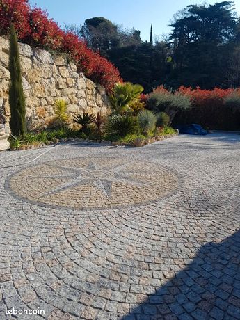 Pavé granit mélangé