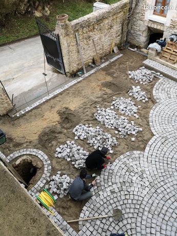 Pavé granit terrasse cour