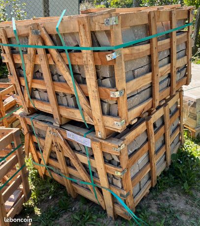 Pavés de rue Grès des Indes ocre nuancé