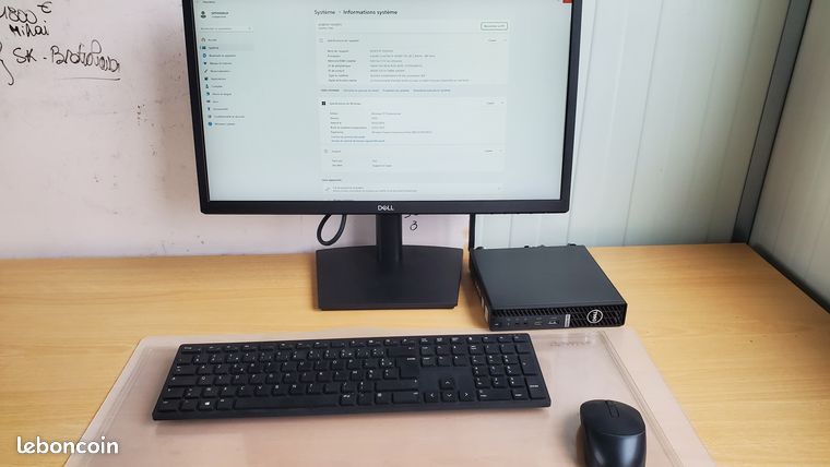 PC DELL OPTIPLEX 7080 Intel i5-10500T 8G SSD 256Go Windows 11 PRO