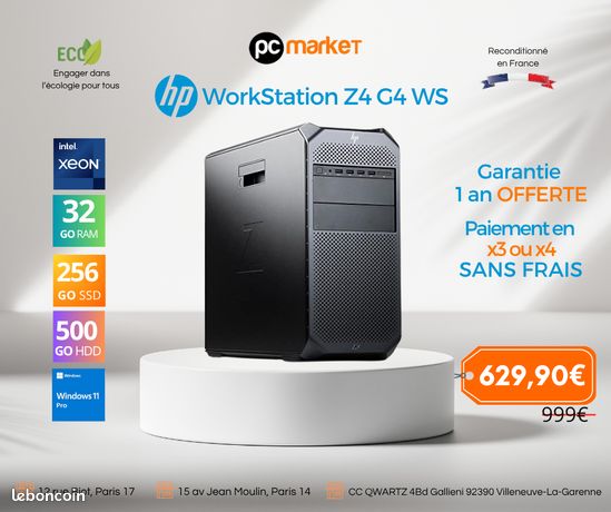 Pc fixe HP WorkStation Z4 G4 WS