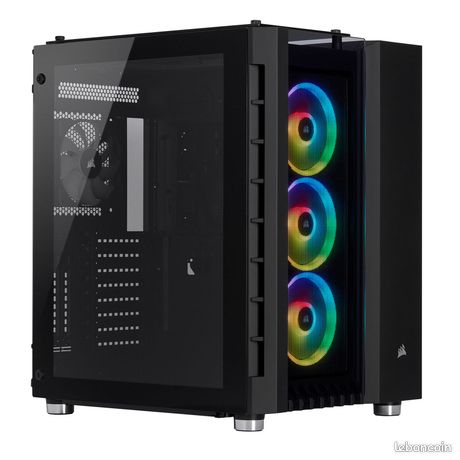 PC GAMER Corsair RGB 680X Cre i7 7800X3.5Ghz / 64Go / SSD 512Go Nvme + 512Go SATA / GTX 1070ti 8Go / Windows 11 / Corsair RM850i / AsRock X299 / Be quiet