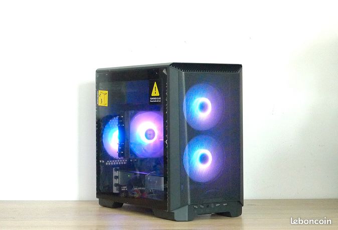 PC Gaming Mini ITX Ryzen 7 AM5 32Go DDR5 GeForce RTX 3060Ti RGB WiFi Bluetooth