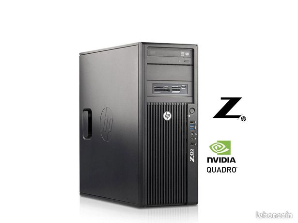 PC HP Z420 32Go RAM 250Go SSD Nvidia Quadro K4000