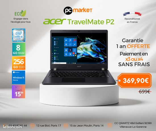 Pc portable acer TravelMate P2