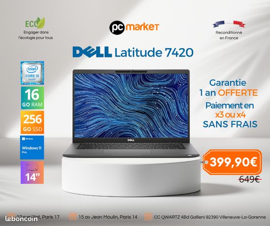 Pc portable Dell Latitude 7420