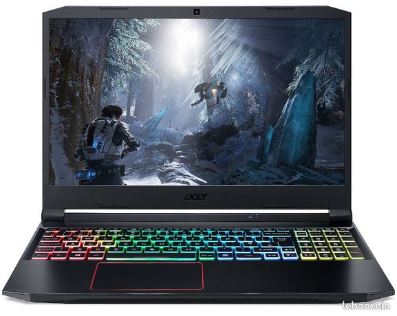 Pc portable Gamer Acer Nitro 5 156 144 Hz | i5 10th | Ram 32 Go | RTX 3060 | RGB | ssd 512 | Win 11 + office Pro |