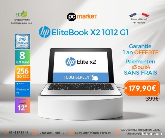 Pc portable HP EliteBook X2 1012 G1