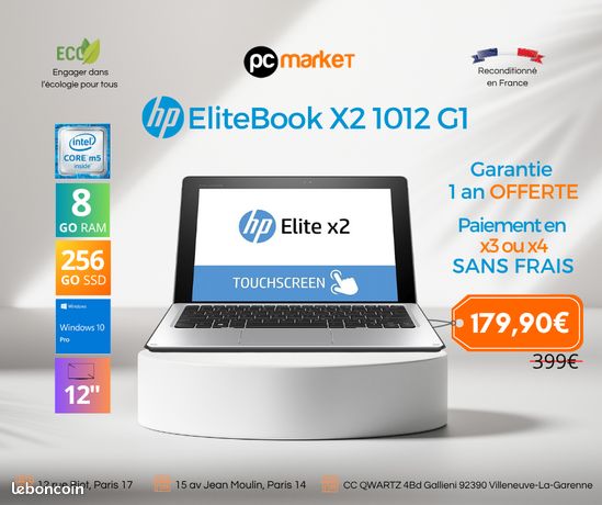 Pc portable HP EliteBook X2 1012 G1