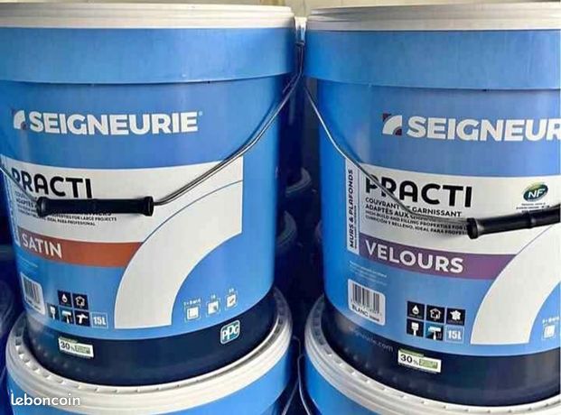 Peinture 15L blanc murs et plafond seigneurie