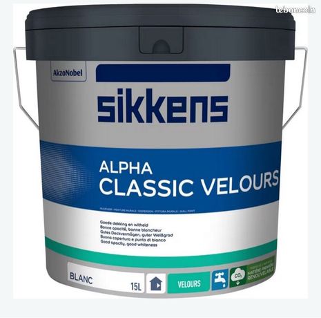 Peinture blanc velour 15L