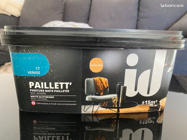 Peinture mate pailletée NEUVE Venise