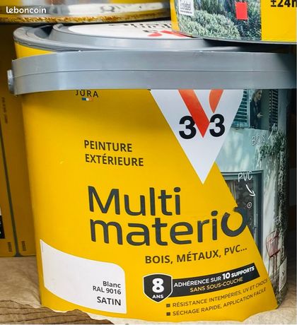 Peinture V33 mutlimaterio ext blanc satin