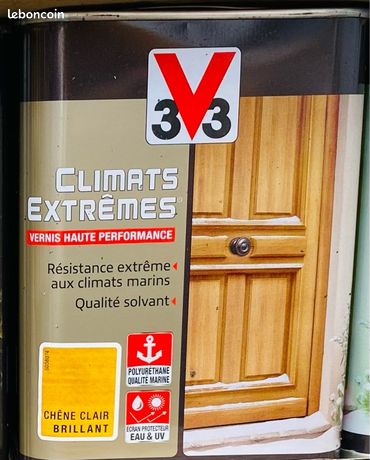 Peinture / V33 vernis haute performance climat extrême. Chêne clair brillant