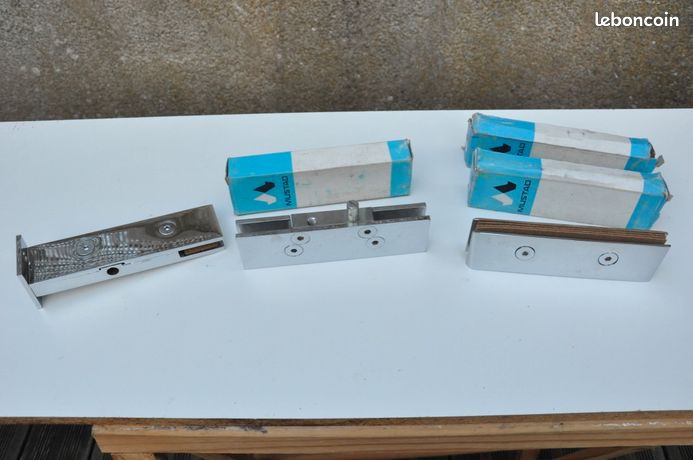Pentures MUSTAD pour portes verre