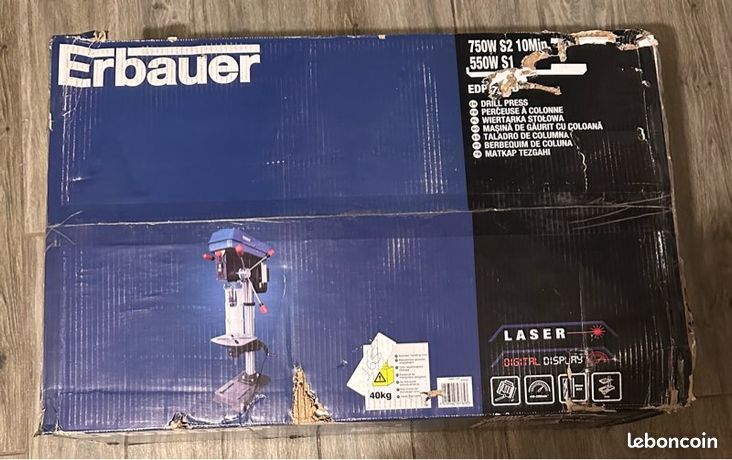 Perceuse à colonne Erbauer