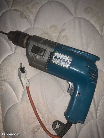 Perceuse Black & Decker filaire + mallette + mèches 500 W Ø13 mm