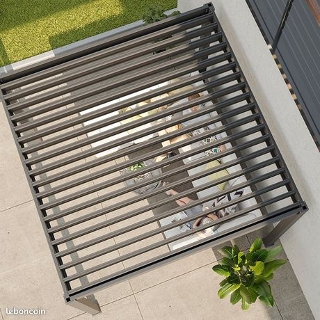 Pergola alu gris anthracite RAL7016 stock direct
