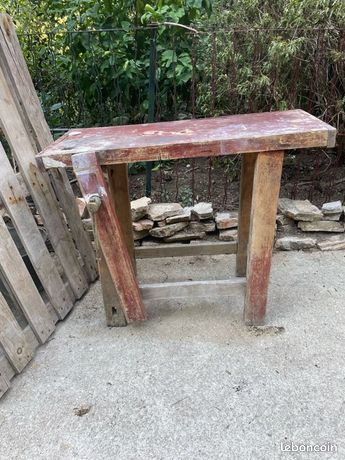 Petit Établi bois 1 m