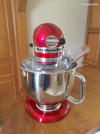 Pétrin Artisan KITCHENAID Rouge Pomme dAmour Batteur sur socle Robot pâtissier